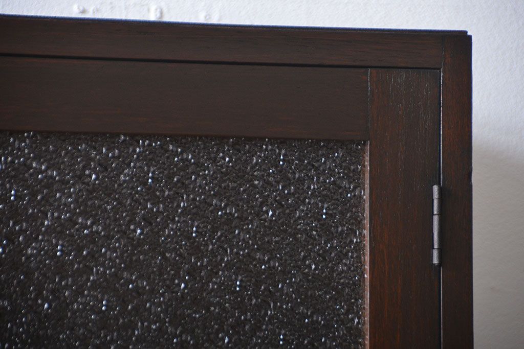 レトロ家具　昭和レトロ　作業台付き古い木製のキッチンキャビネット