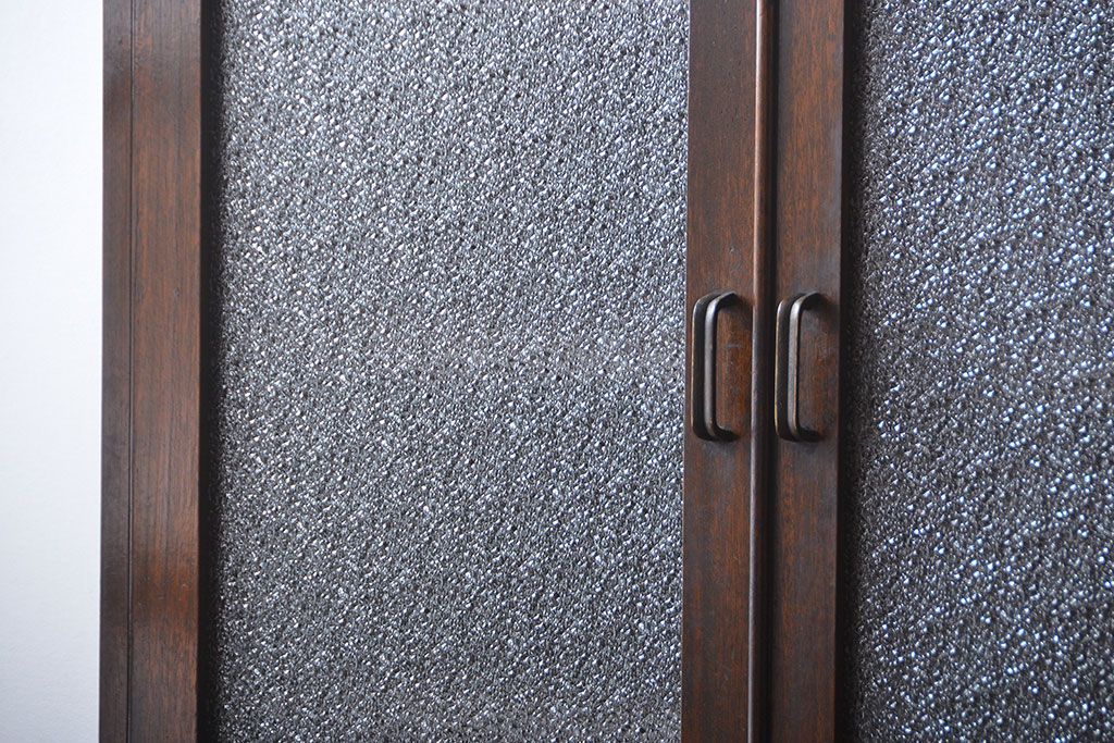 レトロ家具　昭和レトロ　作業台付き古い木製のキッチンキャビネット