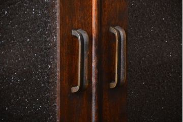 レトロ家具　昭和レトロ　作業台付き古い木製のキッチンキャビネット