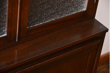 レトロ家具　昭和レトロ　作業台付き古い木製のキッチンキャビネット