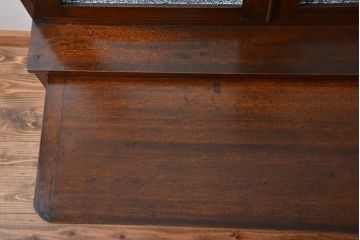 レトロ家具　昭和レトロ　作業台付き古い木製のキッチンキャビネット