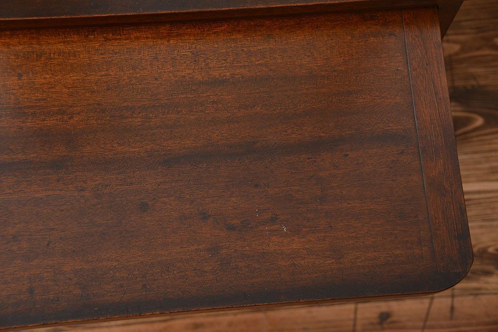 レトロ家具　昭和レトロ　作業台付き古い木製のキッチンキャビネット