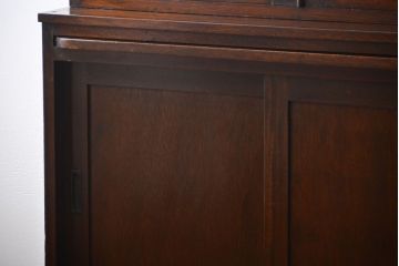 レトロ家具　昭和レトロ　作業台付き古い木製のキッチンキャビネット