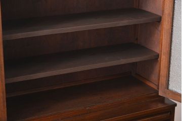 レトロ家具　昭和レトロ　作業台付き古い木製のキッチンキャビネット