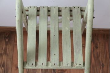 アンティーク雑貨　イギリスアンティーク　おしゃれなペイントステップラダー