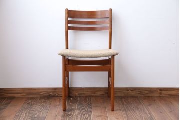 ヴィンテージ家具　北欧ビンテージ　チーク材のお洒落なダイニングチェア(2)