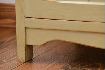 ヴィンテージ家具　イギリスビンテージ　おしゃれなペイントキッチンサイドキャビネット