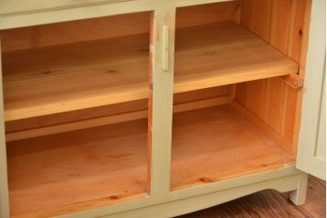 ヴィンテージ家具　イギリスビンテージ　おしゃれなペイントキッチンサイドキャビネット