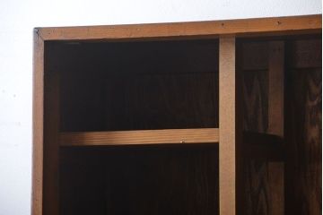 レトロ家具　アンティーク　棚の高さが自由自在!レトロな飾り棚