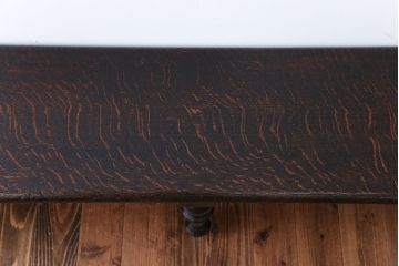 アンティーク家具　イギリスアンティーク　高級感あふれる上質な木製ロングベンチ