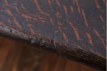 アンティーク家具　イギリスアンティーク　高級感あふれる上質な木製ロングベンチ