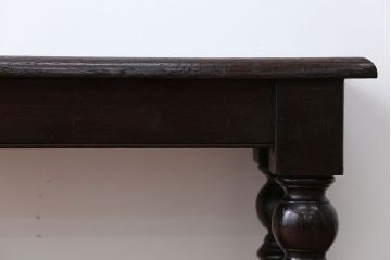 アンティーク家具　イギリスアンティーク　高級感あふれる上質な木製ロングベンチ