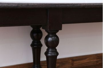 アンティーク家具　イギリスアンティーク　高級感あふれる上質な木製ロングベンチ