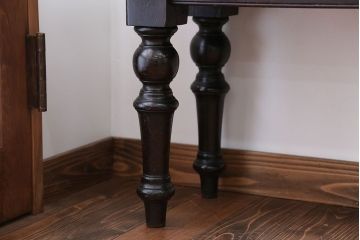 アンティーク家具　イギリスアンティーク　高級感あふれる上質な木製ロングベンチ