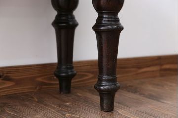 アンティーク家具　イギリスアンティーク　高級感あふれる上質な木製ロングベンチ