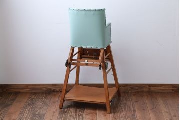 アンティーク家具　イギリスアンティーク　かわいい2WAYベビーチェア(チャイルドチェア、キッズチェア、ダイニングチェア、子どもイス、こども椅子、英国)(R-016219)