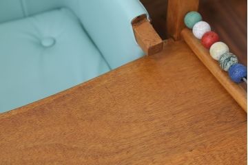 アンティーク家具　イギリスアンティーク　かわいい2WAYベビーチェア(チャイルドチェア、キッズチェア、ダイニングチェア、子どもイス、こども椅子、英国)(R-016219)