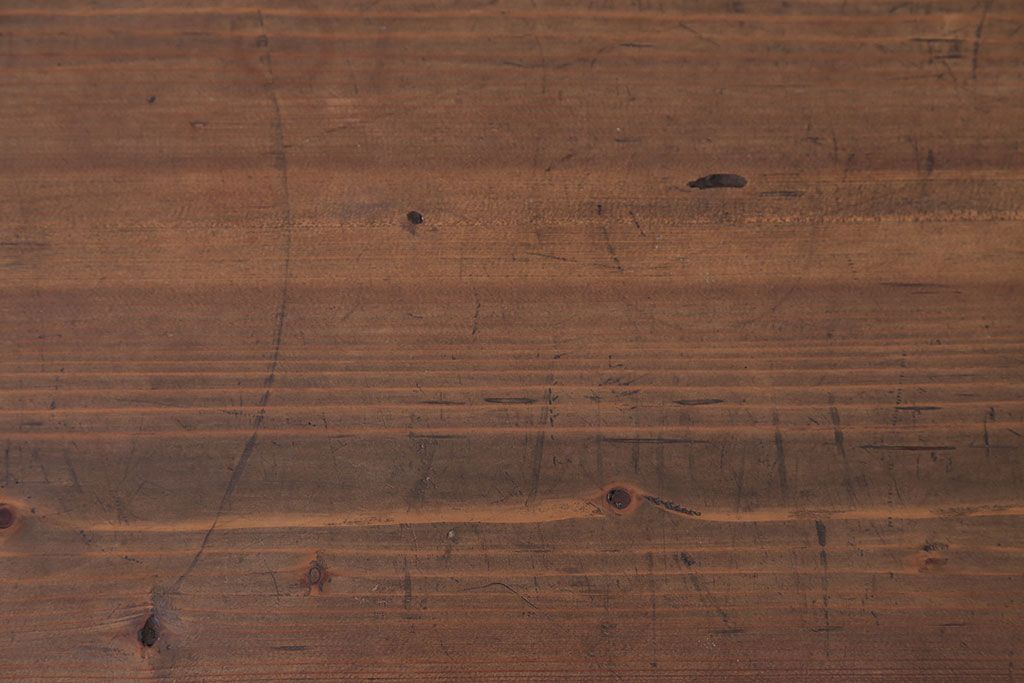 アンティーク家具　アンティーク　DIYにもぴったり!古い木のシンプルな長テーブル(2)