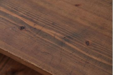 アンティーク家具　アンティーク　DIYにもぴったり!古い木のシンプルな長テーブル(2)
