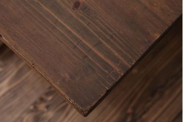 アンティーク家具　アンティーク　DIYにもぴったり!古い木のシンプルな長テーブル(2)