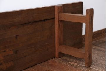 アンティーク家具　アンティーク　DIYにもぴったり!古い木のシンプルな長テーブル(2)