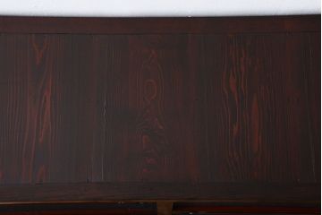 アンティーク家具　和モダンスタイル!　六尺　鏡板和紙貼りのおしゃれな水屋箪笥ローボード(テレビ台、キャビネット、収納棚)