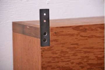 アンティーク家具　アンティーク　シンプルでナチュラルなマス目壁掛け飾り棚