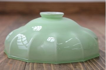 フランスアンティーク　被せガラスのおしゃれなガラスシェードペンダントライト(照明)