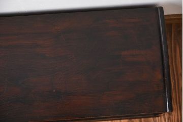 アンティーク家具　古民具・骨董　三方欅材の古い置き床(ローボード)