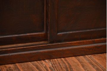 アンティーク家具　古民具・骨董　三方欅材の古い置き床(ローボード)