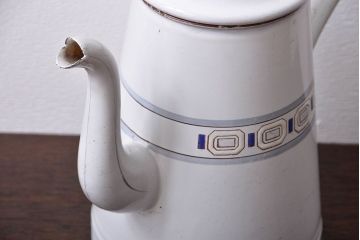 アンティーク雑貨　イギリスアンティーク　おしゃれでかわいいホーローのポット