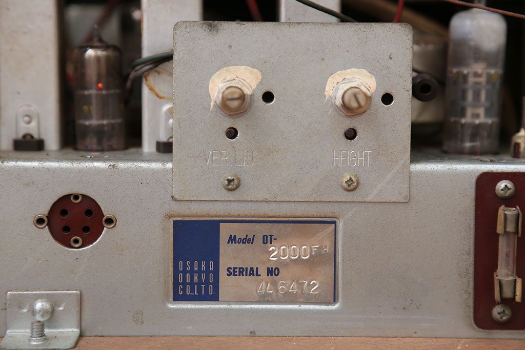 昭和レトロ　古いオンキョー(ONKYO)真空管テレビ(ジャンク品)