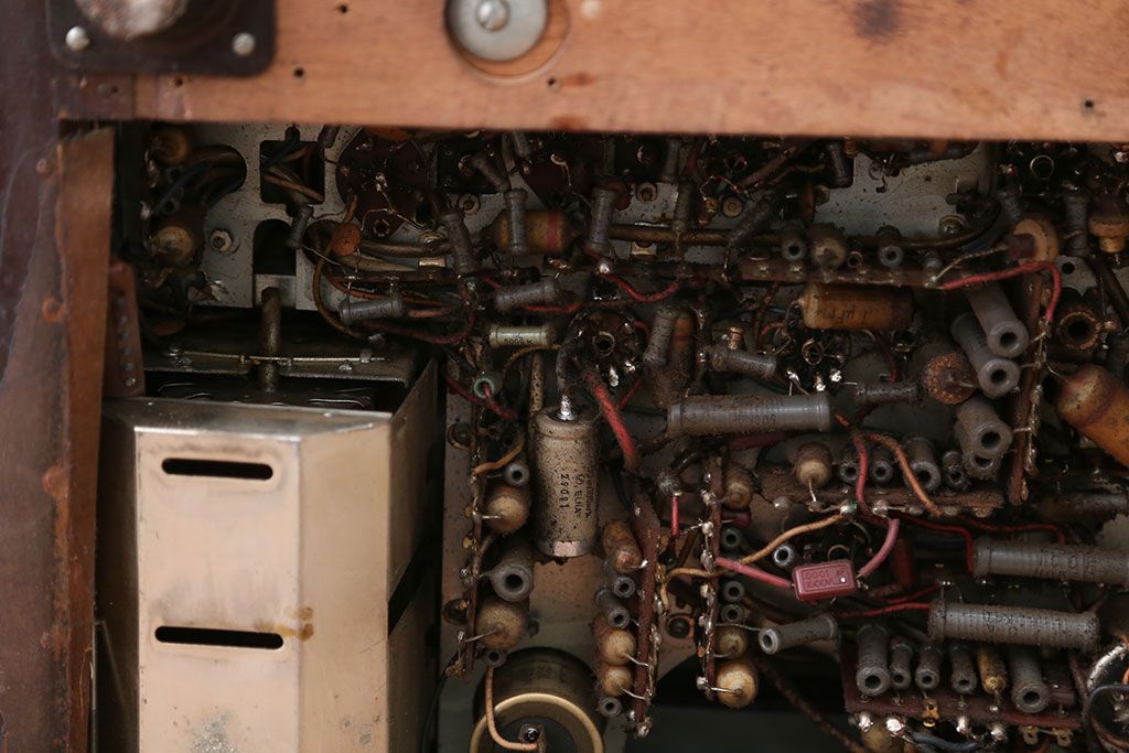 昭和レトロ　古いオンキョー(ONKYO)真空管テレビ(ジャンク品)