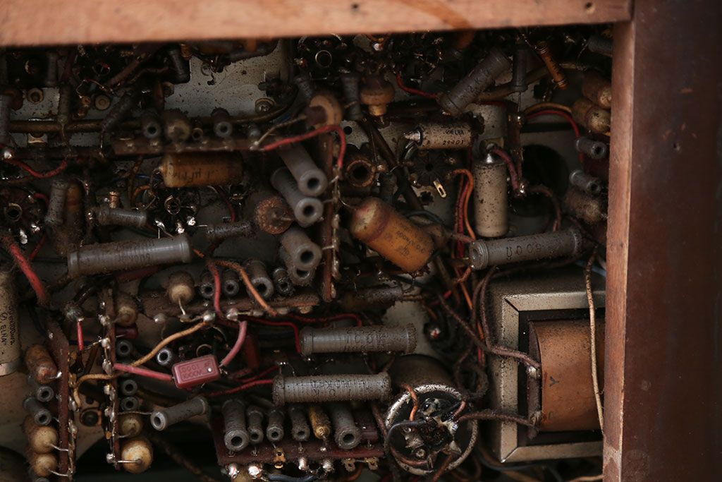 昭和レトロ　古いオンキョー(ONKYO)真空管テレビ(ジャンク品)