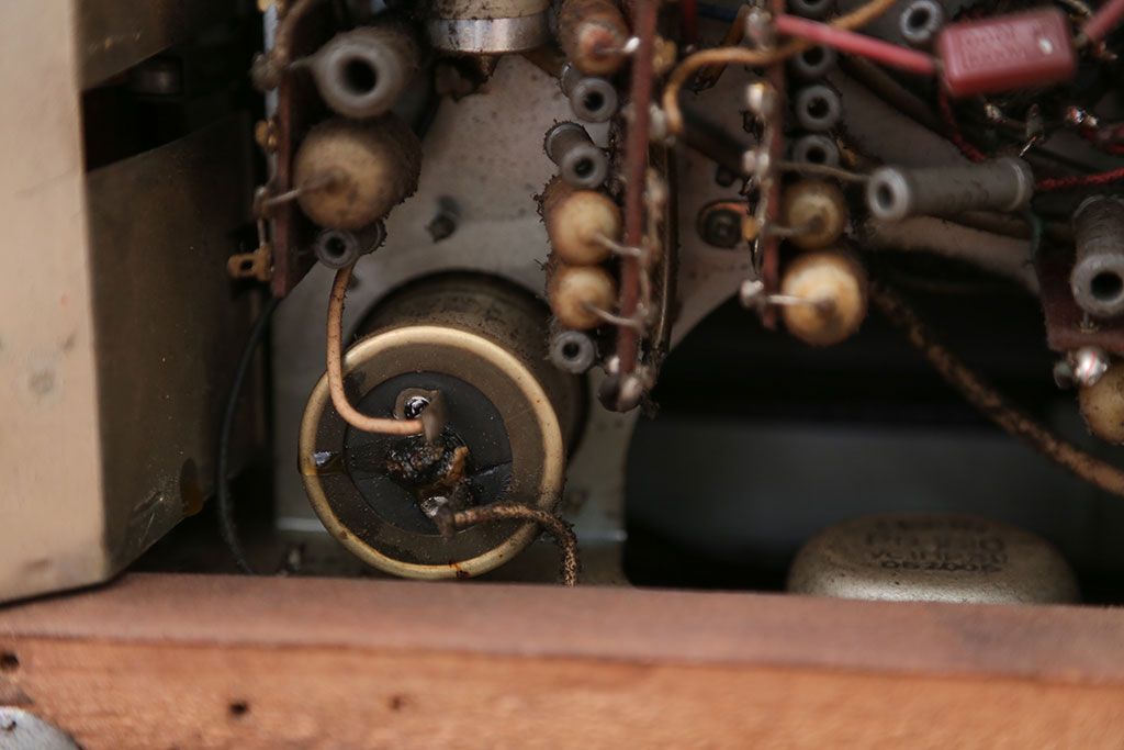 昭和レトロ　古いオンキョー(ONKYO)真空管テレビ(ジャンク品)