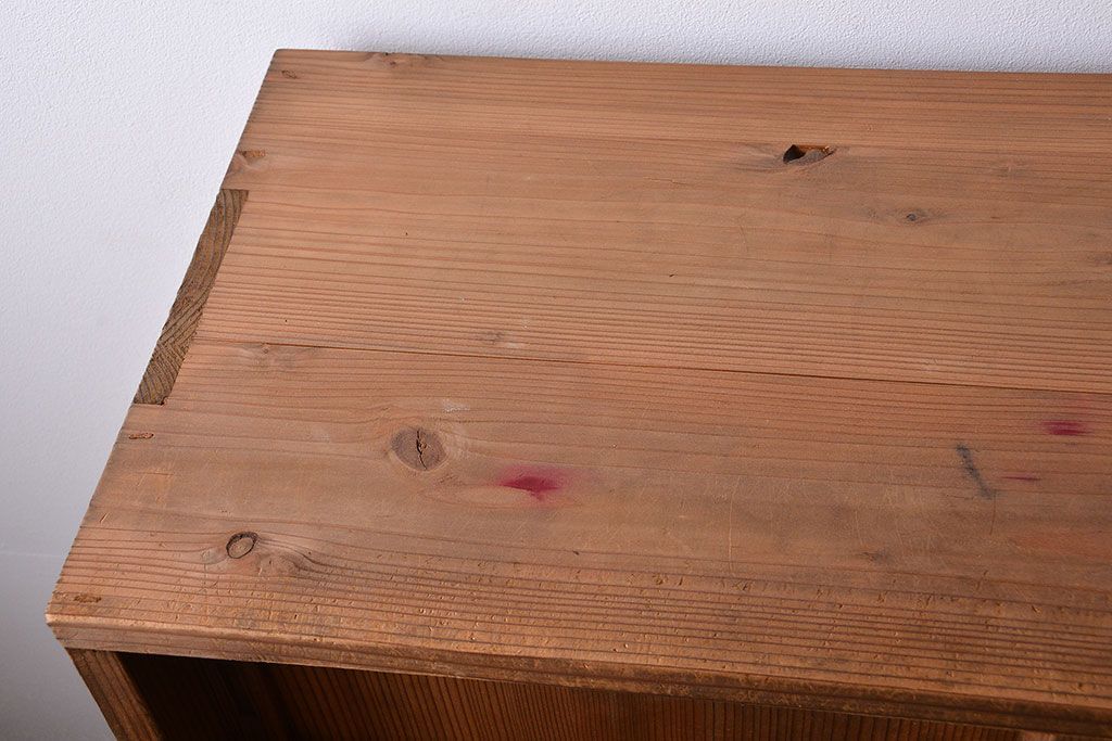 アンティーク家具　和製アンティーク　引き出し2杯付き!古い木製の収納棚