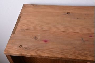 アンティーク家具　和製アンティーク　引き出し2杯付き!古い木製の収納棚