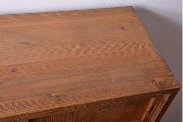 アンティーク家具　和製アンティーク　引き出し2杯付き!古い木製の収納棚