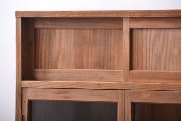 アンティーク家具　和製アンティーク　引き出し2杯付き!古い木製の収納棚