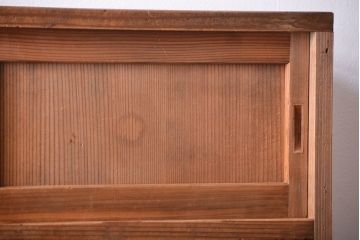 アンティーク家具　和製アンティーク　引き出し2杯付き!古い木製の収納棚