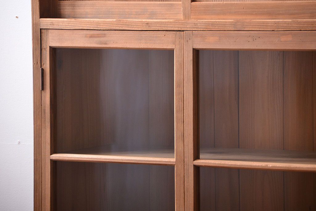 アンティーク家具　和製アンティーク　引き出し2杯付き!古い木製の収納棚