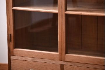 アンティーク家具　和製アンティーク　引き出し2杯付き!古い木製の収納棚