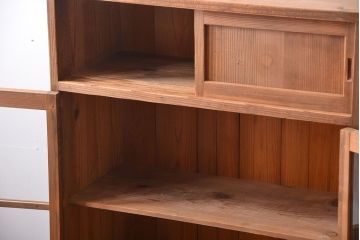 アンティーク家具　和製アンティーク　引き出し2杯付き!古い木製の収納棚