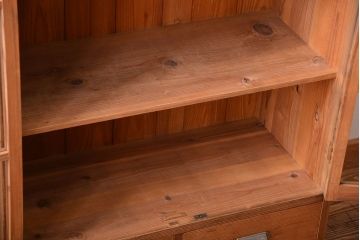 アンティーク家具　和製アンティーク　引き出し2杯付き!古い木製の収納棚