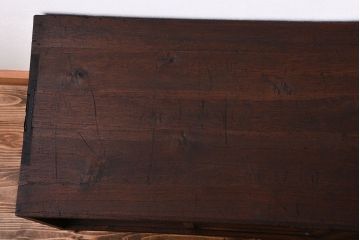 アンティーク家具　アンティーク　おしゃれな鉄脚付き!古い木製のテレビボード