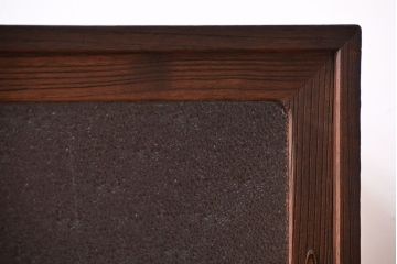 アンティーク家具　和製アンティーク　ダイヤガラス入り!古い木製のローボード