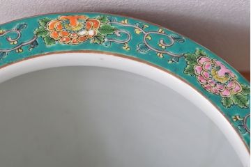 アンティーク雑貨　古民具・骨董　大正〜昭和初期　 十錦手火鉢 (手焙り)