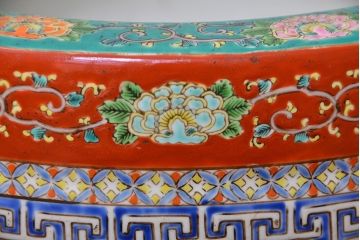 アンティーク雑貨　古民具・骨董　大正〜昭和初期　 十錦手火鉢 (手焙り)