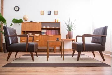 アンティーク家具　アンティーク　スタイリッシュでおしゃれな1人掛けアームソファ(1)