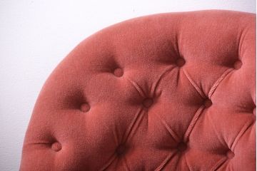 アンティーク家具　イギリスアンティーク　フリンジ付き1人掛けソファ